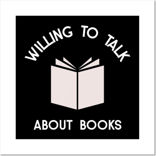 willing to talk about books Posters and Art